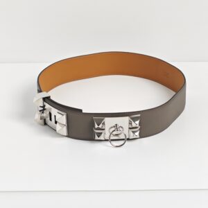 genuine pre-owned Hermès “CDC” collier de chien belt (size 80)