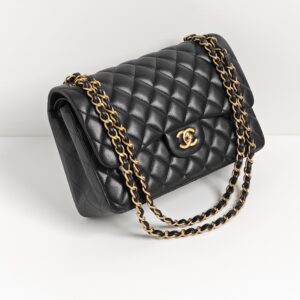 (SOLD) genuine (unused) Chanel jumbo classic flap – black caviar