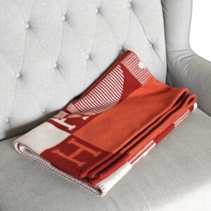 genuine (almost-new) Hermès “Échecs et Trames” avalon blanket