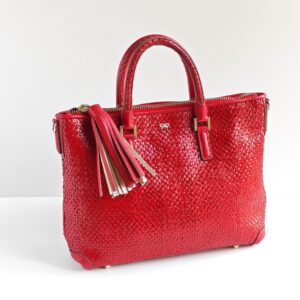 genuine pre-owned Anya Hindmarch woven huxley tote