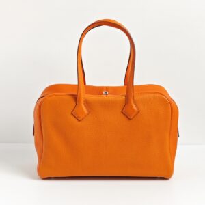 (SOLD) genuine pre-owned Hermès victoria 35 – orange