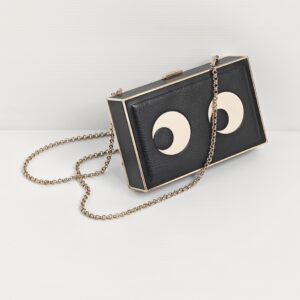 genuine (almost-new) Anya Hindmarch “googly eyes” imperial clutch