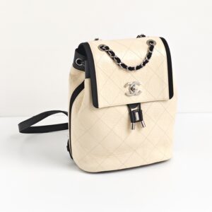 genuine (like-new) Chanel two-tone backpack