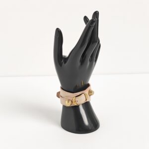 genuine (almost-new) Balenciaga triple tour leather bracelet – pink