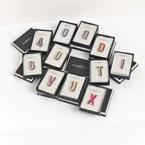 genuine (NEW) Anya Hindmarch small leather stickers – assorted