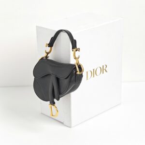 genuine pre-owned Dior micro saddle bag