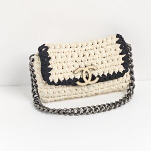 (SOLD) genuine pre-owned Chanel cruise crochet flap