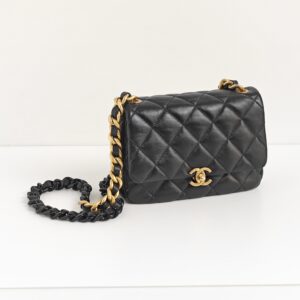 genuine (unused) Chanel chunky chain small flap bag