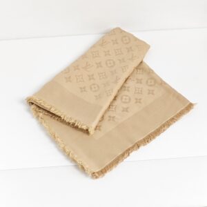 (SOLD) genuine (like-new) Louis Vuitton monogram classic shawl