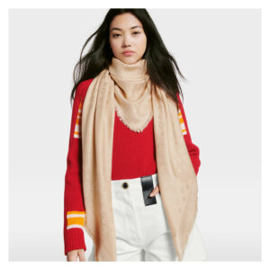 (SOLD) genuine (like-new) Louis Vuitton monogram classic shawl