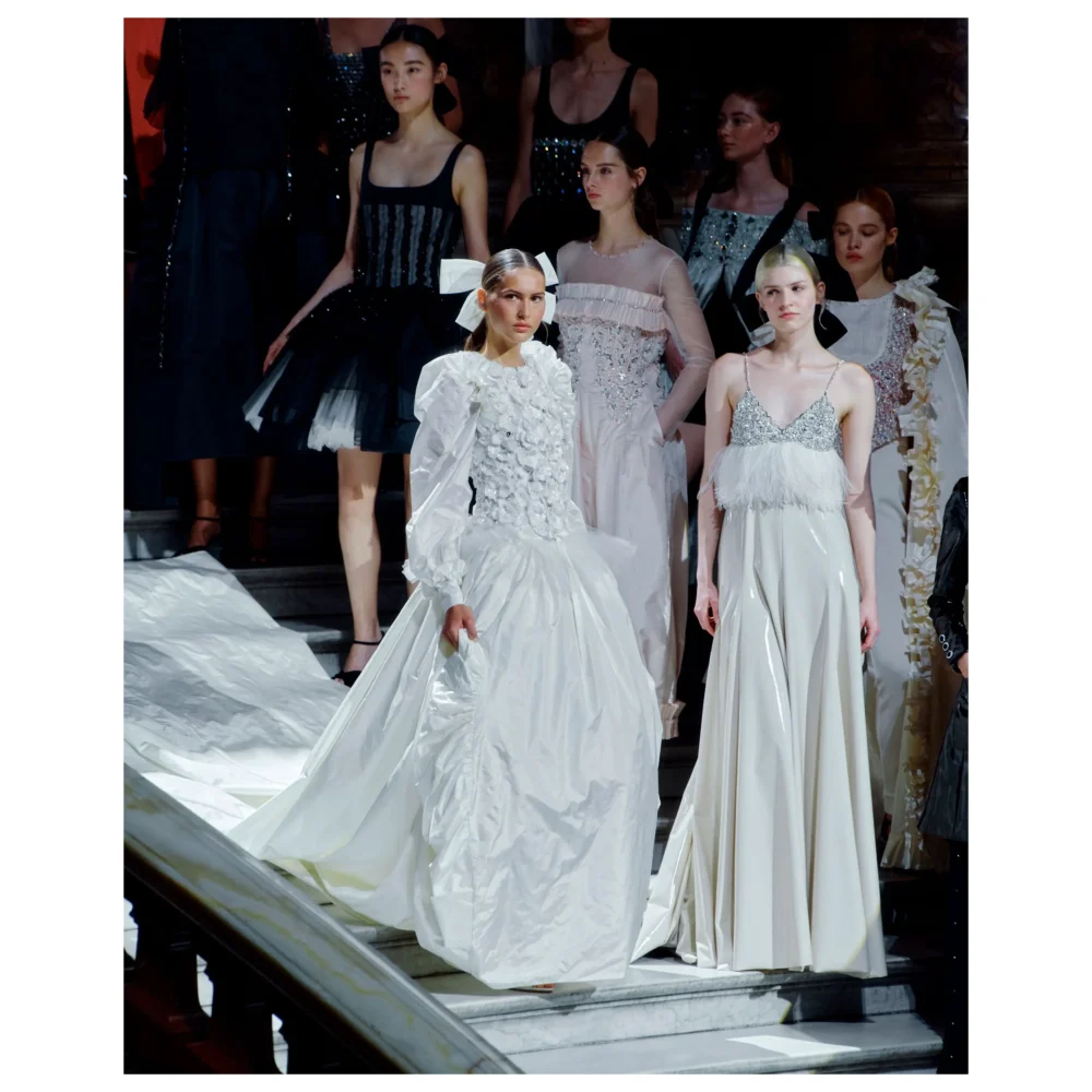 (Unavailable) genuine (like-new) Chanel medium classic flap - camellia lace quilt lambskin - Image 2