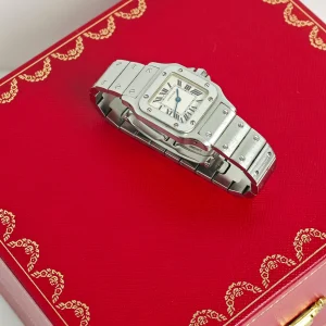(SOLD) genuine pre-owned Cartier 24mm santos quartz watch