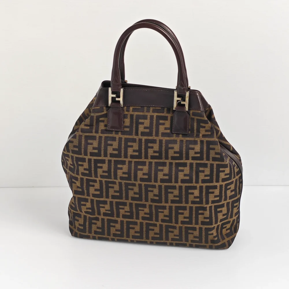 (Unavailable) genuine pre-owned Fendi vintage FF monogram tote - Image 5