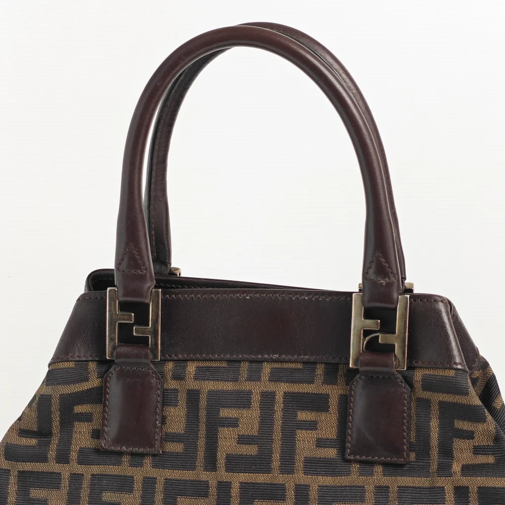 (Unavailable) genuine pre-owned Fendi vintage FF monogram tote - Image 6