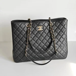 (Unavailable) genuine (like-new) Chanel caviar shopping tote