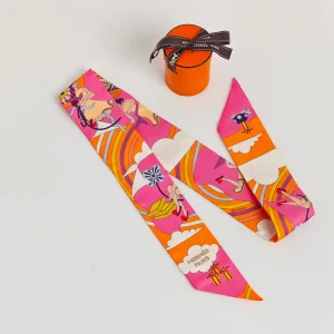 (Unavailable) genuine (almost-new) Hermès twilly – carres volants