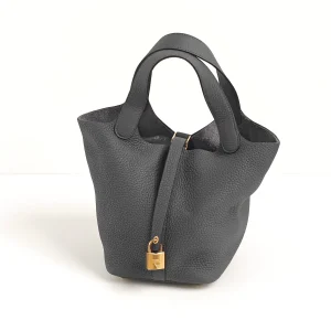 (Unavailable) genuine (like-new) Hermès picotin 18 – gris misty