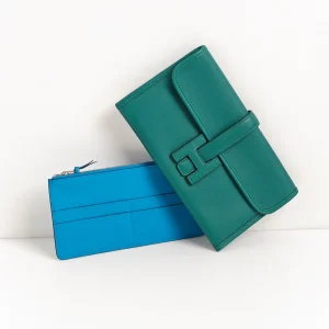 (Unavailable) genuine (like-new) Hermès jige duo clutch wallet