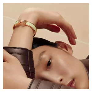 (Unavailable) genuine (NEW) Hermès clic H bracelet – chataigne chestnut (size GM)