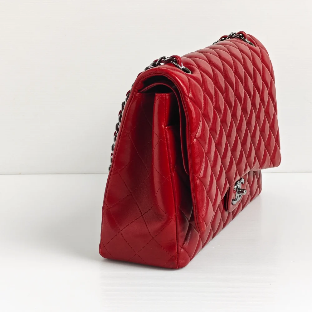 (Unavailable) genuine pre-owned Chanel lambskin maxi classic flap - Image 6