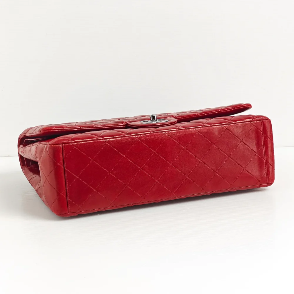 (Unavailable) genuine pre-owned Chanel lambskin maxi classic flap - Image 9