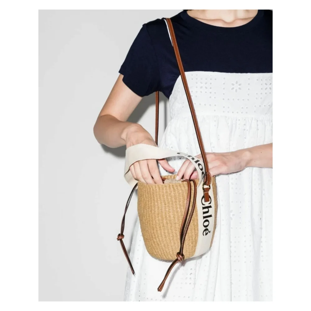 genuine (almost-new) Chloé small woody basket bag - Image 3