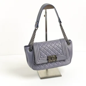 genuine pre-owned Chanel boy accordion bag