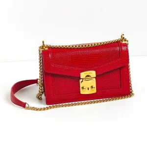 genuine (almost-new) Miu Miu trunk lock chain flap bag