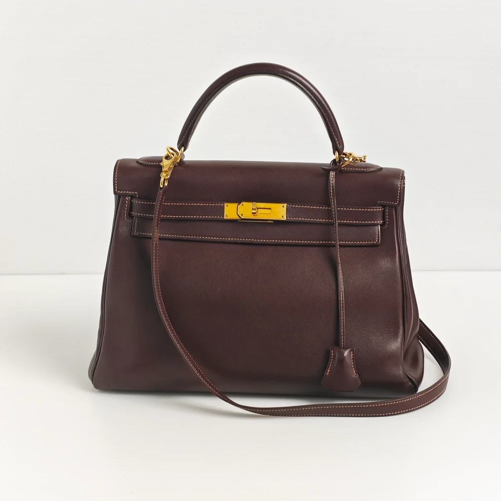 (Unavailable) genuine pre-owned Hermès vintage kelly 32 - havane