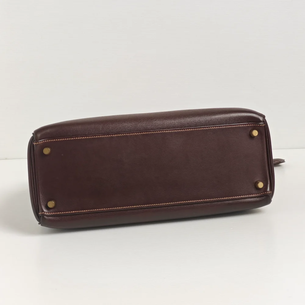 (Unavailable) genuine pre-owned Hermès vintage kelly 32 - havane - Image 6