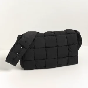 genuine pre-owned Bottega Veneta padded nylon maxi cassette bag