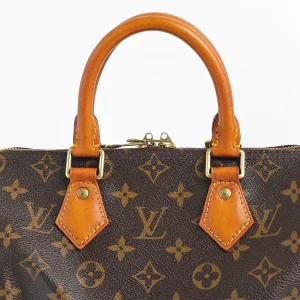 genuine pre-owned Louis Vuitton monogram speedy bandouliere 25