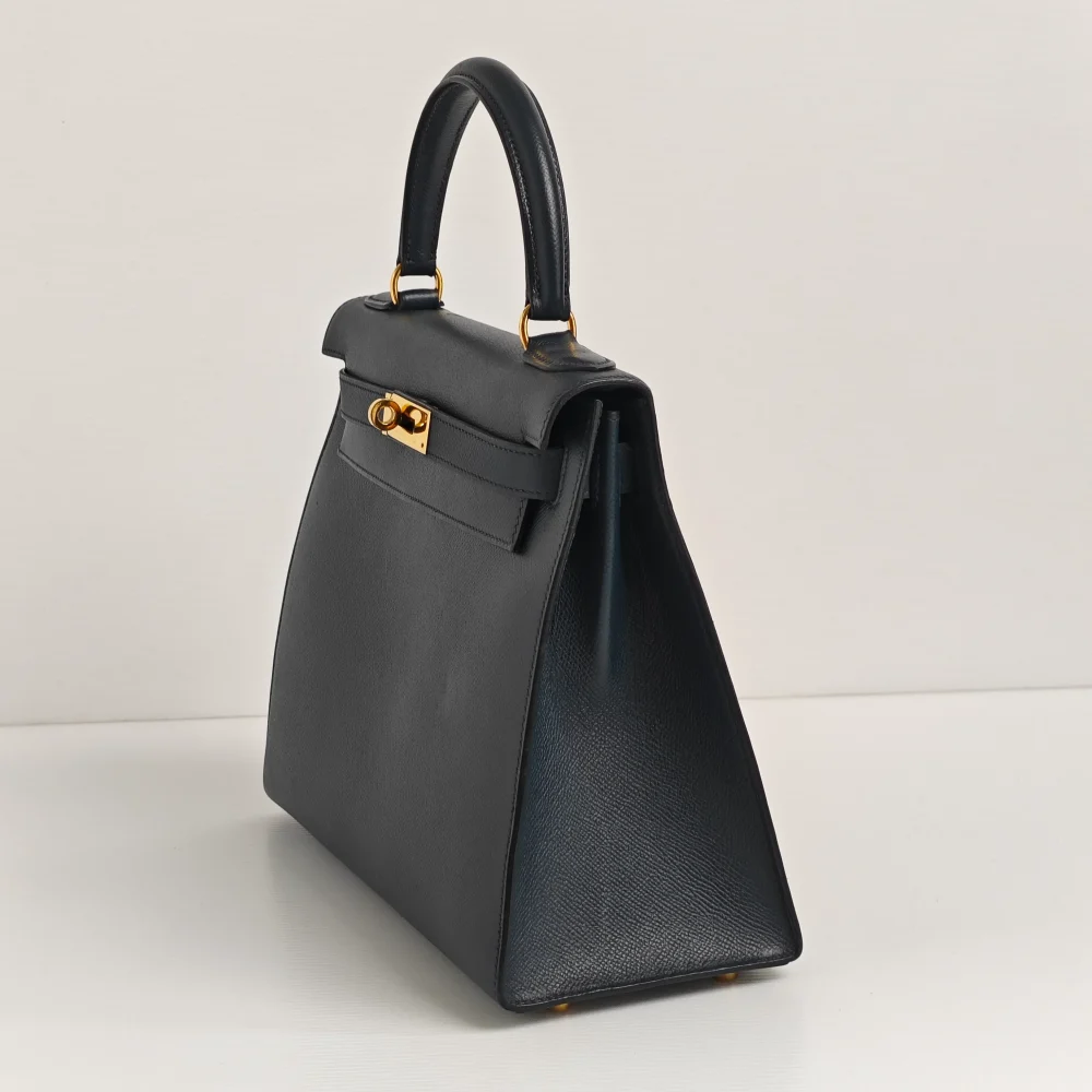 genuine pre-owned Hermès vintage sellier kelly 28 - indigo - Image 6