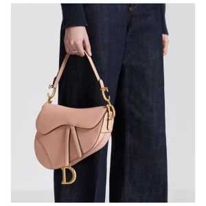 genuine pre-owned Dior calfskin medium saddle bag