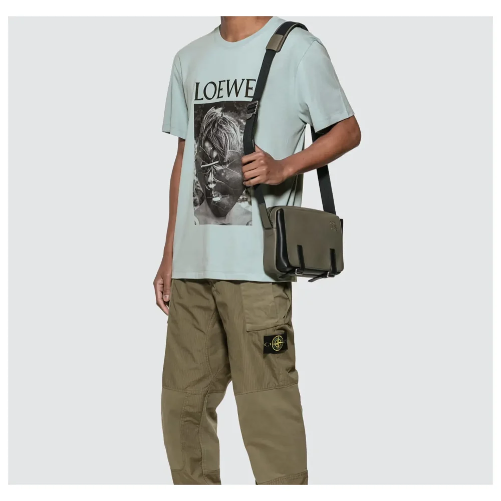 genuine pre-owned Loewe XS military messenger - Image 2