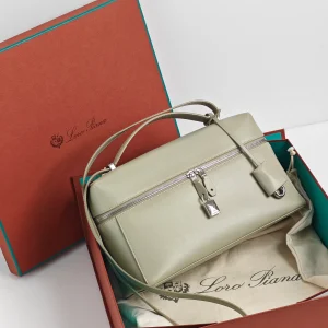 genuine (almost-new) Loro Piana extra bag L27 – light wasabi