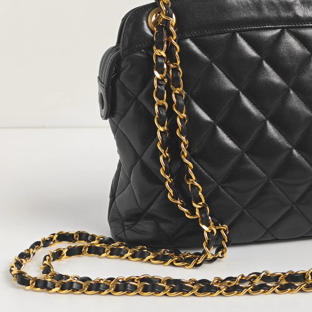 (Unavailable) genuine pre-owned Chanel 1989 vintage small dome shoulder bag - Image 6
