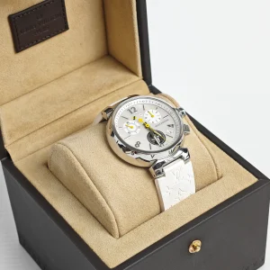 genuine pre-owned Louis Vuitton tambour watch