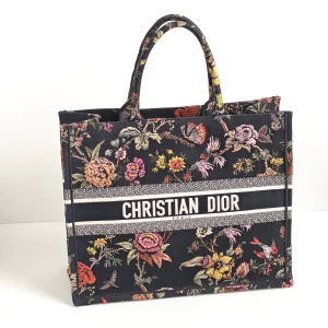 genuine (like-new) Dior floral large book tote