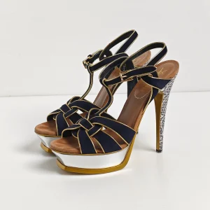 genuine pre-owned YSL tribute sandals (38)