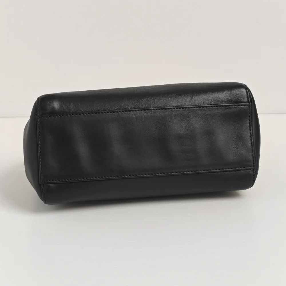 genuine pre-owned Fendi mini peekaboo - black + fuchsia - Image 9