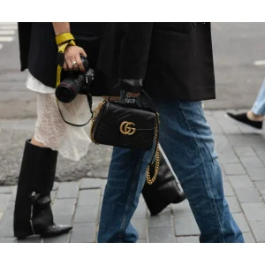 genuine (NEW) Gucci GG marmont mini top handle