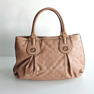 genuine (like-new) Gucci monogram leather scarlett tote