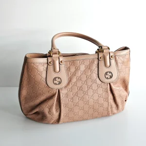 genuine (like-new) Gucci monogram leather scarlett tote