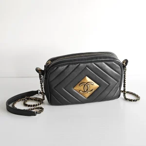genuine pre-owned Chanel pyramid CC camera bag