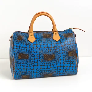 genuine pre-owned Louis Vuitton x Yayoi Kusama infinity dots speedy 30