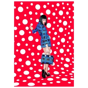 genuine pre-owned Louis Vuitton x Yayoi Kusama infinity dots speedy 30
