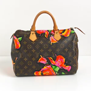 genuine pre-owned Louis Vuitton x Stephen Sprouse roses speedy 30