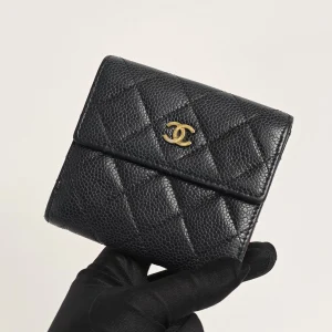 genuine pre-owned Chanel small bifold wallet
