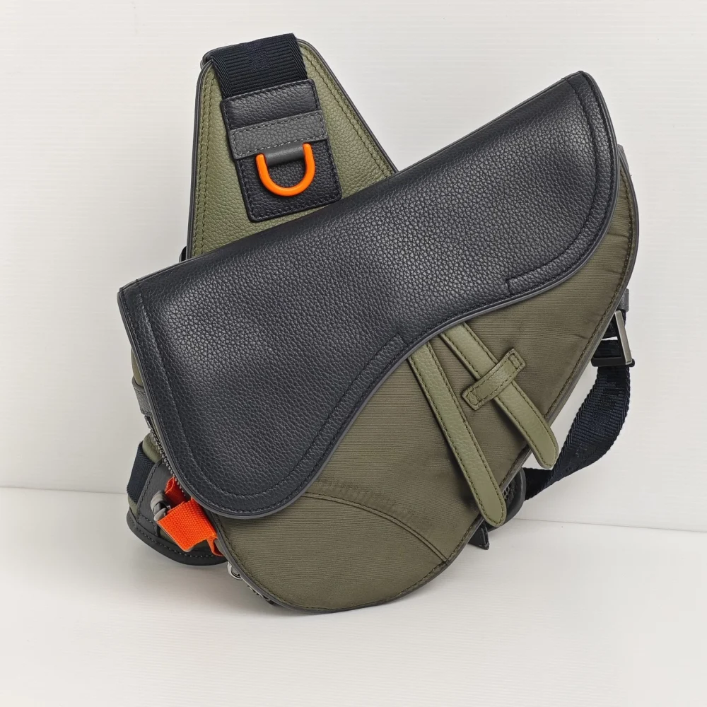 genuine pre-owned Dior x Sacai saddle bag